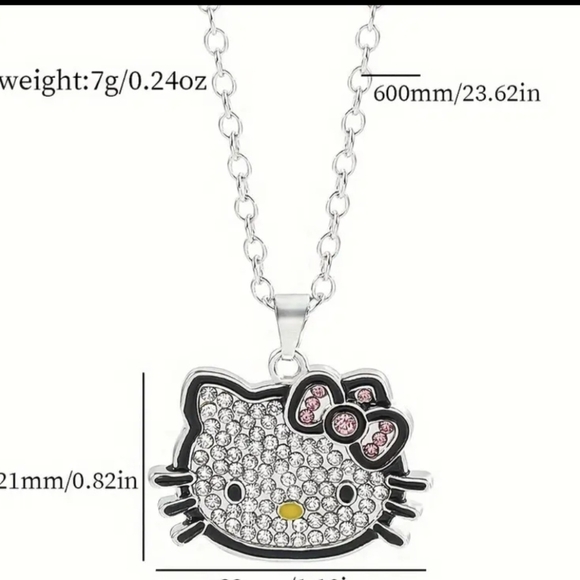 Hello Kitty Rhinestone Necklace - Picture 4 of 5